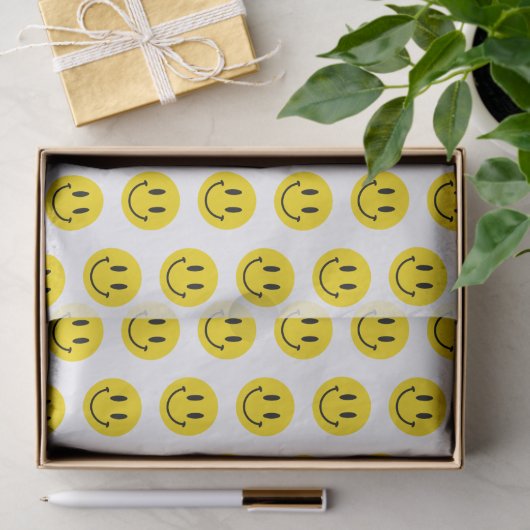 Wees blij Grinning Face Grappig Elke achtergrondkl Tissuepapier (Geschenk)