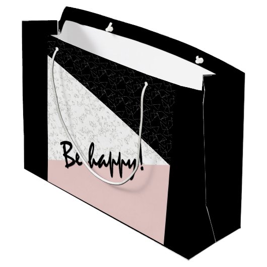 Wees blij! groot cadeauzakje (Achterkant Gekanteld)