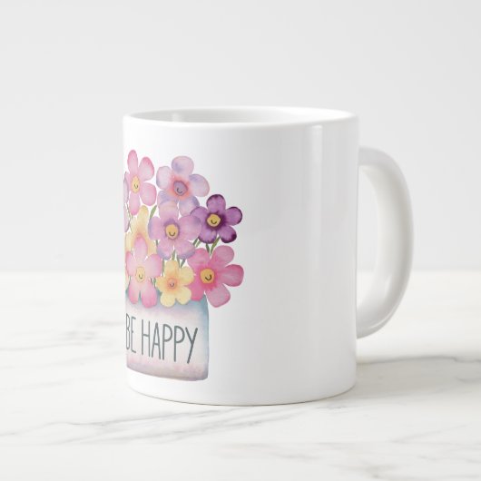 Wees blij grote koffiekop (Voorkant rechts)