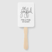 Wees blij handwaaier (Achterkant)