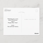 Wees blij in het Witte Horizontale Foto-Briefkaart Briefkaart (Achterkant)