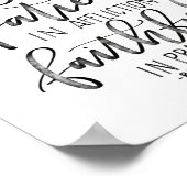 Wees blij in hoop - Romeinen 12:12 - Geëvenaard Po Poster (Hoek)