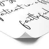 Wees blij in Hope Patient, Romans 12:12 Poster (Hoek)