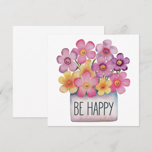 Wees blij kaart (Voorkant / Achterkant)