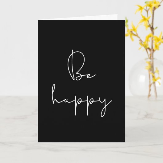 Wees blij kaart (Gele Bloem)