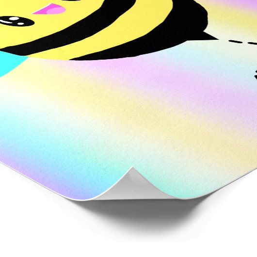 Wees blij! Kawaii Poster (Hoek)