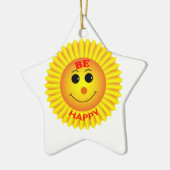 Wees blij keramisch ornament (Links)