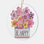 Wees blij keramisch ornament (Links)