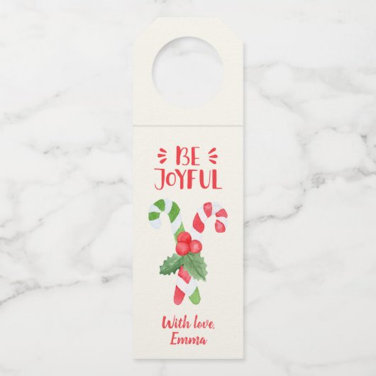 Wees blij | Kerstmis op snoepsuikerriet van de Wat Flessenhanger (Achterkant)