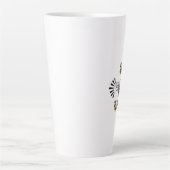 Wees blij | Kleuren Honingbij Latte Mok (Voorkant)