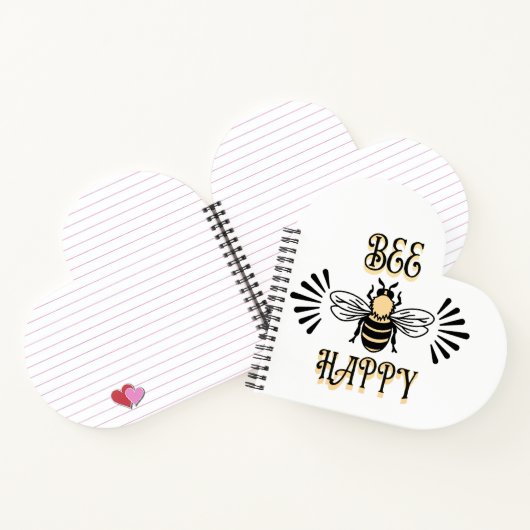 Wees blij |  Kleuren Honingbij Notitieboek (Binnen)