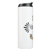 Wees blij | Kleuren Honingbij Thermosbeker (Gedraaid links)