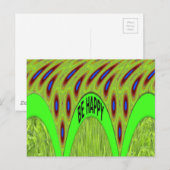 Wees blij Kleurrijke Polka Dot Motief Gift Briefkaart (Voorkant / Achterkant)