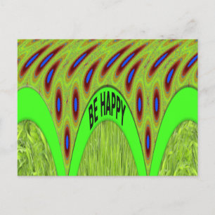 Wees blij Kleurrijke Polka Dot Motief Gift Briefkaart