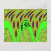 Wees blij Kleurrijke Polka Dot Motief Gift Briefkaart (Voorkant)