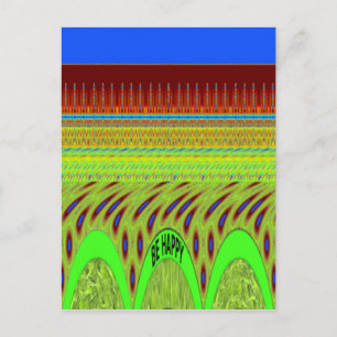 Wees blij Kleurrijke Polka Dot Motief Gift Briefkaart