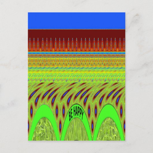 Wees blij Kleurrijke Polka Dot Motief Gift Briefkaart (Voorkant)