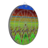 Wees blij Kleurrijke Polka Dot Motief Gift Dartbord (Voorkant Links)