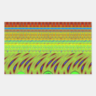 Wees blij Kleurrijke Polka Dot Motief Gift Rechthoekige Sticker