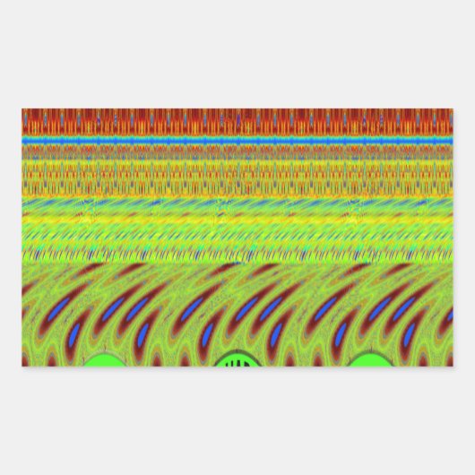 Wees blij Kleurrijke Polka Dot Motief Gift Rechthoekige Sticker (Voorkant)