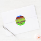 Wees blij Kleurrijke Polka Dot Motief Gift Ronde Sticker (Envelop)