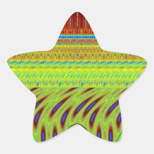 Wees blij Kleurrijke Polka Dot Motief Gift Ster Sticker (Voorkant)