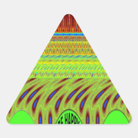 Wees blij Kleurrijke Polka Dot Motief Gift Sticker (Voorkant)