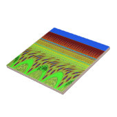 Wees blij Kleurrijke Polka Dot Motief Gift Tegeltje (Zijkant)