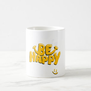 Wees blij koffiemok