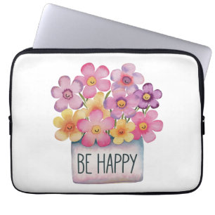 Wees blij laptop sleeve
