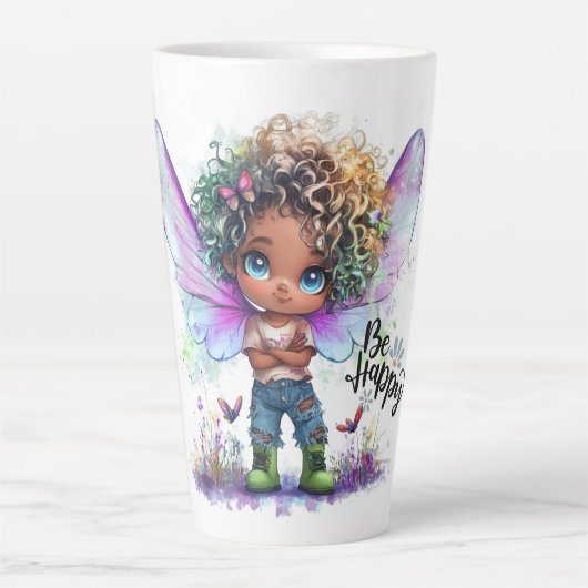 Wees blij Lil Fairy Latte Mok (Voorkant)