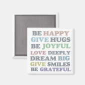 Wees blij magneet (Voorkant / Achterkant)