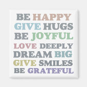 Wees blij magneet (Voorkant)