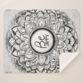 Wees blij Mandala patronen Sherpa Deken (Voorkant (horizontaal))