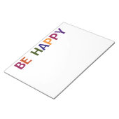 Wees blij Meerkleurig 11 x 8,5 Notitieblok (Schuin)