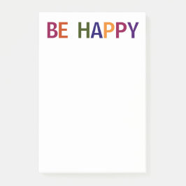 Wees blij Meerkleurig 4 x 6 Post-it® Notes