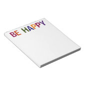 Wees blij Meerkleurig 5,5 x 6 Notitieblok (Schuin)