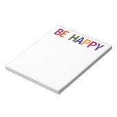 Wees blij Meerkleurig 5,5 x 6 Notitieblok (Linkerzijde)