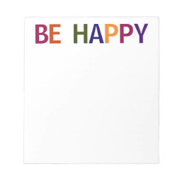 Wees blij Meerkleurig 5,5 x 6 Notitieblok