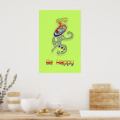 Wees blij met Alien, Abstract Poster (Keuken)