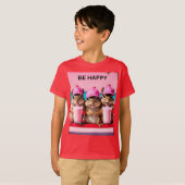 Wees blij met chipmunks t-shirt (Voorkant volledig)