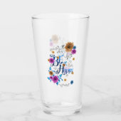 Wees blij met de blauwe Paarse goudbloemen van de  Glas (Achterkant)