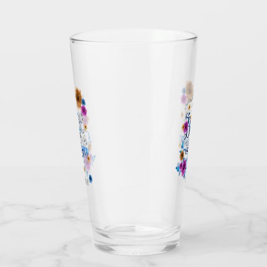 Wees blij met de blauwe Paarse goudbloemen van de  Glas (Rechts)