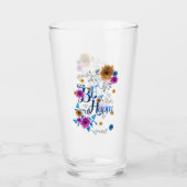 Wees blij met de blauwe Paarse goudbloemen van de  Glas (Voorkant)