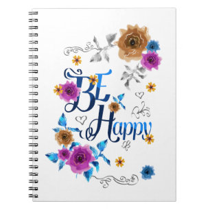 Wees blij met de blauwe Paarse goudbloemen van de Notitieboek