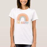 Wees blij met de kleurrijke regenboog t-shirt<br><div class="desc">Wees blij met de kleurrijke regenboog</div>