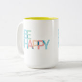 Wees blij met de Mok voor tweetone koffie (Voorkant links)