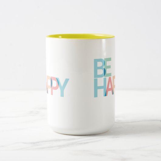 Wees blij met de Mok voor tweetone koffie (Center)