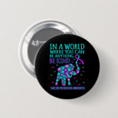 Wees blij met de ondersteuning voor zelfmoordpreve ronde button 5,7 cm (Voorkant /achterkant)