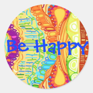 Wees blij met de Sticker